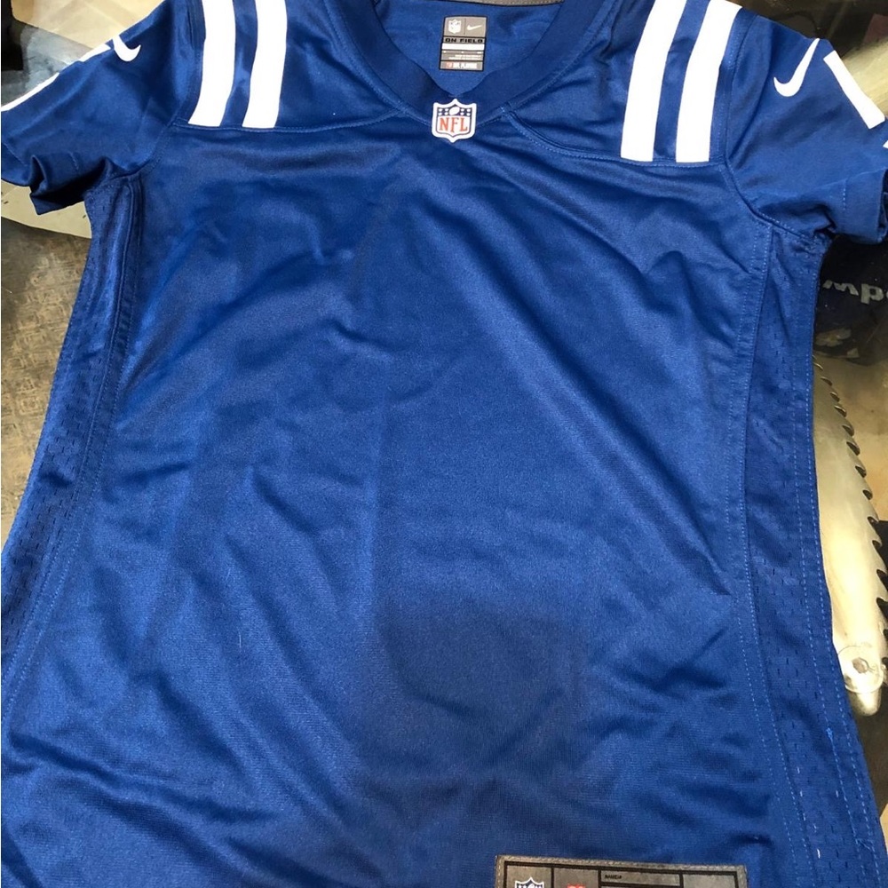 Nike Blue and White Women's Jersey